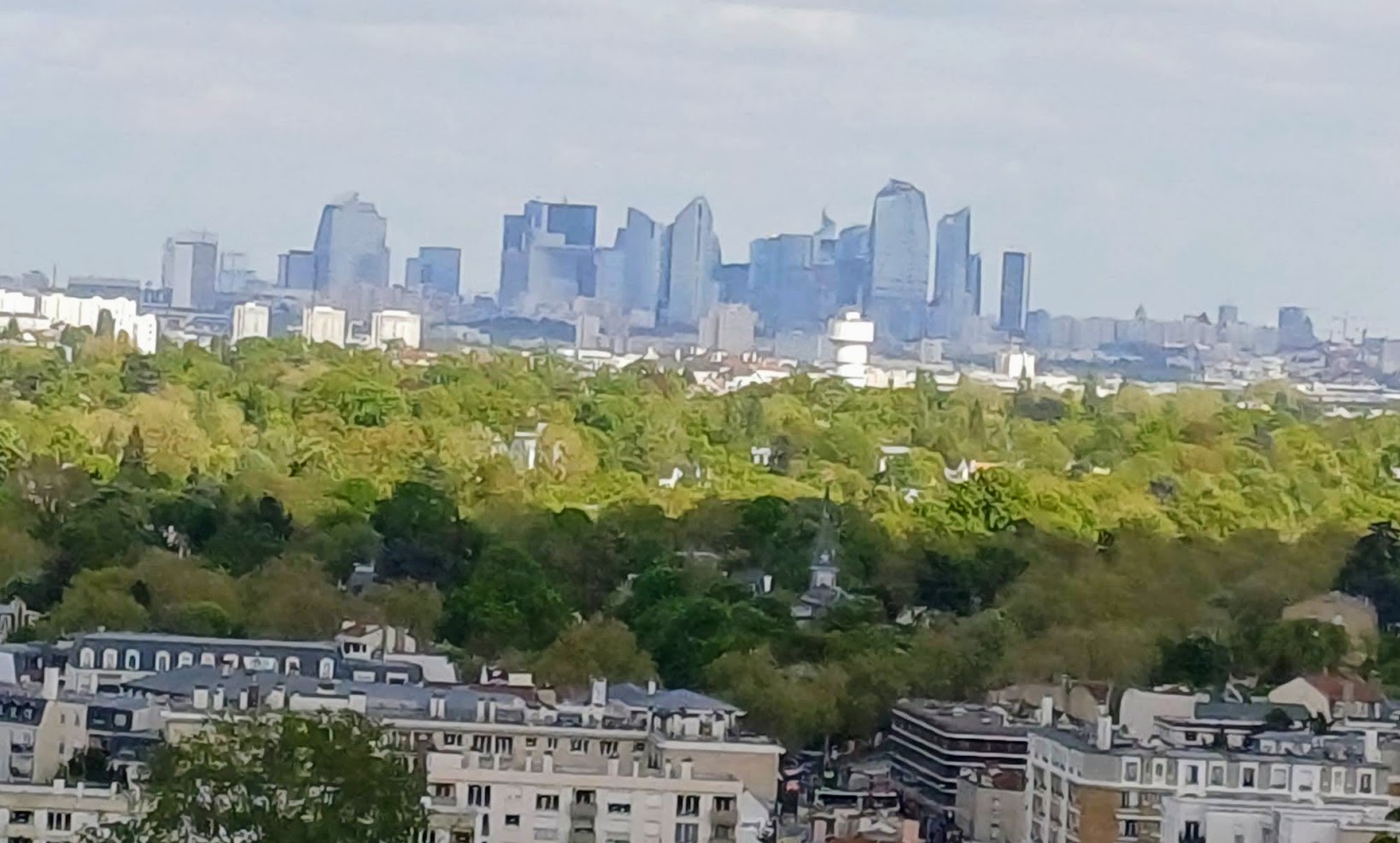 vue sur Paris de la terrasse 