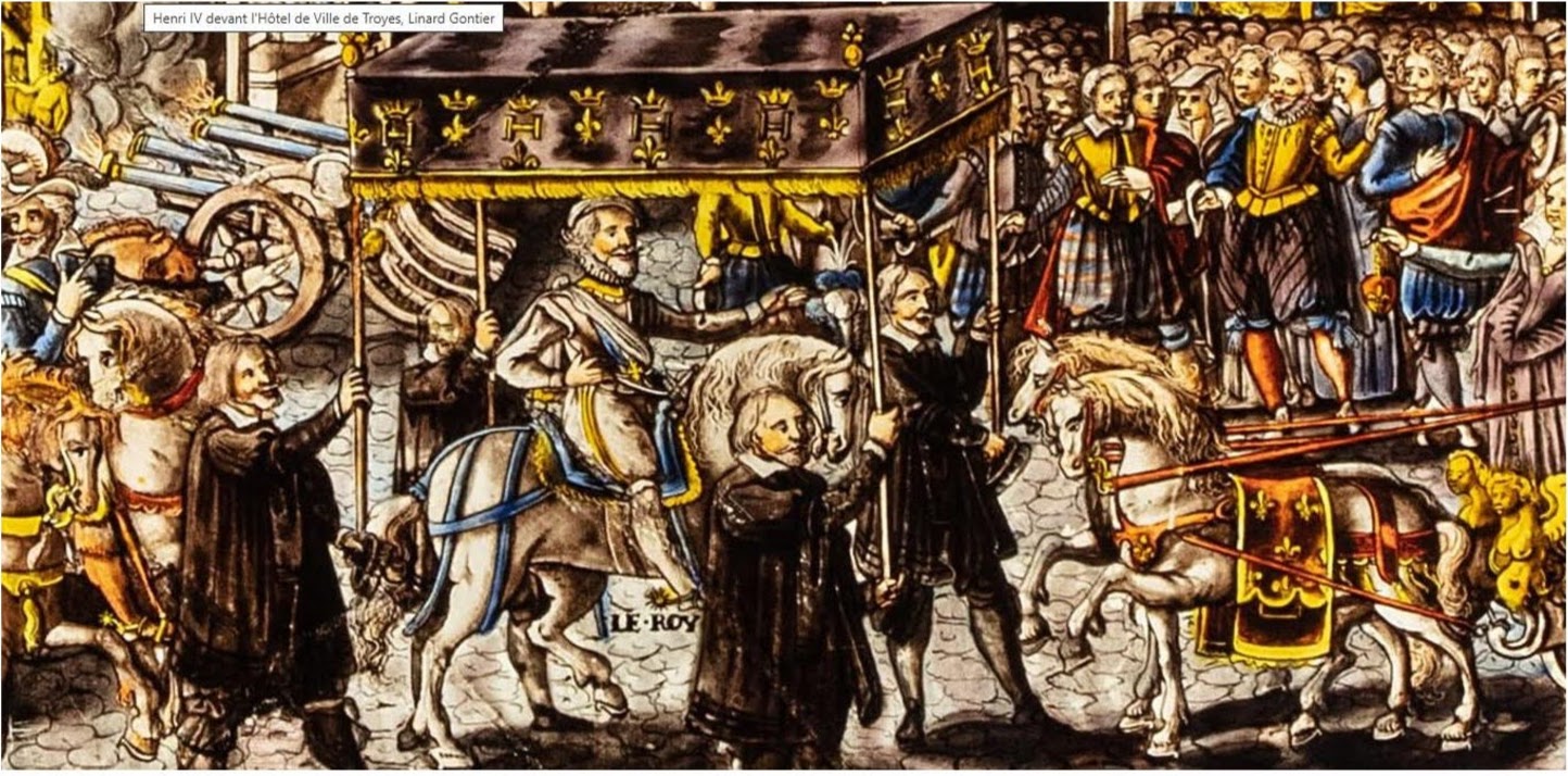 HenriIV devant l'Hôtel de Ville de Troyes